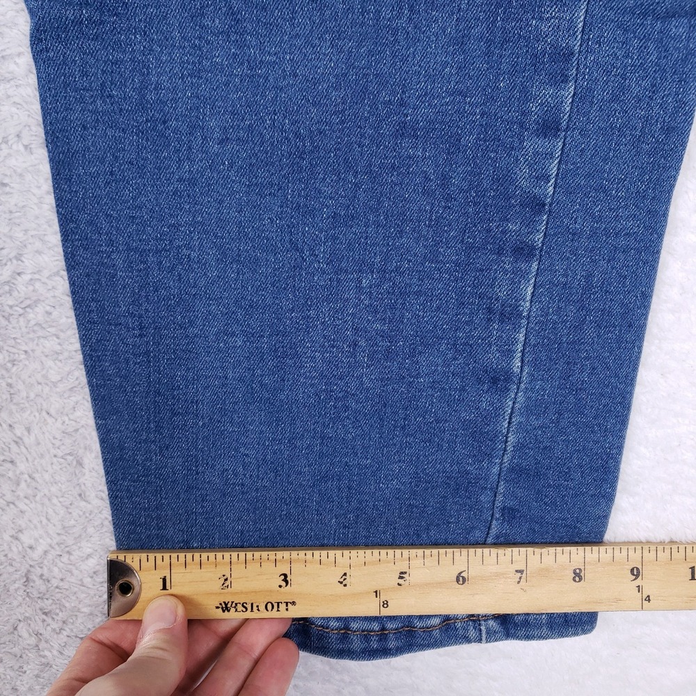 Levi's 505 Regular Fit Straight Leg Jeans 38x30 Blue - Picture 6 of 11